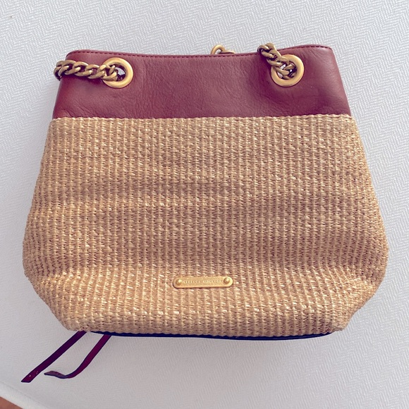 REBECCA MINKOFF EDIE STRAW BUCKET BAG - Picture 3 of 11